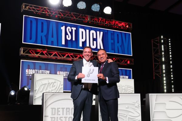 ‘Incredible day’: Spurs revel in draft lottery win