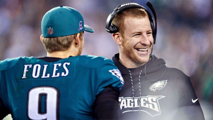 Wentz says Foles’ past words sold him on Chiefs